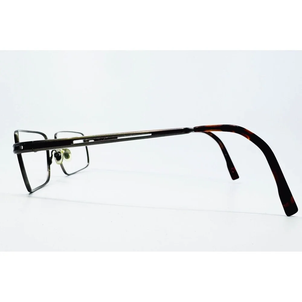 Ducks Unlimited Big River Eyeglasses Mens Brown Metal Rectangle 57-18-145